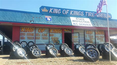 King tire and wheel - Welcome to King Wheel & Tire, your local tire and auto repair service experts in Garland, Dallas, Saginaw and Mansfield, TX. Our team proudly provides the very best tire and …